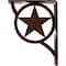 Ekena Millwork Austin Wrought Iron Bracket, (Triple center brace), Antiqued Copper 2"W x 5 1/2"D x 8"H BKTM02X05X08TAUACO - alternate 8